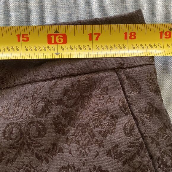 ❤️Last Chance Dana Buchman cotton blend black paisley cigarette pants size 14 - Picture 7 of 10